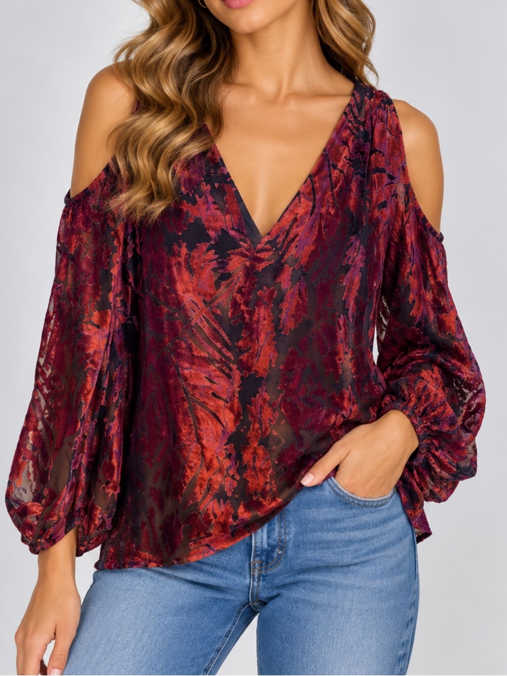 Mika Mindel‎ Cold Shoulder Top